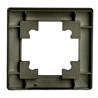 Рамка STEKKER, PFR00-7001-05 1-местная, серия Катрин, черный - фото 99391