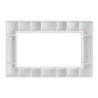 Рамка  2-местная (без перемычки),  пластик, STEKKER, PFR00-7012-01, серия Катрин, белый - фото 99441