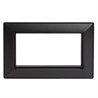 Рамка  2-местная (без перемычки),  пластик, STEKKER, PFR00-7012-05 , серия Катрин, черный - фото 99468