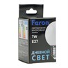 Лампа светодиодная Feron LB-37 Шарик E27 1W 230V 6400K матовый - фото 99779